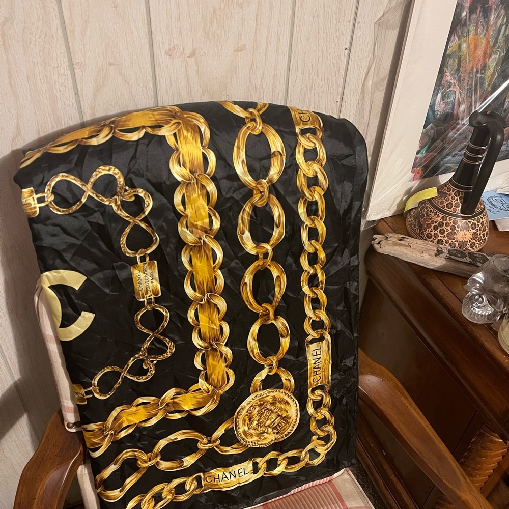 Authentic Vintage Channel silk  scarf !! ;)